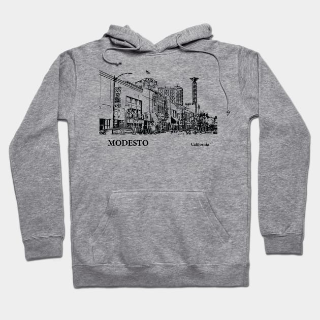 Modesto - California Hoodie by Lakeric